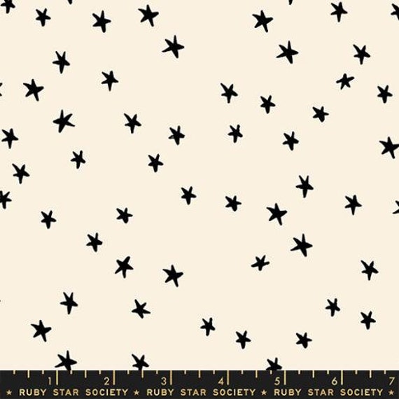 Starry, Wideback, Natural RS4111 35, By Alexia Abegg, Ruby Star, sold by the yard