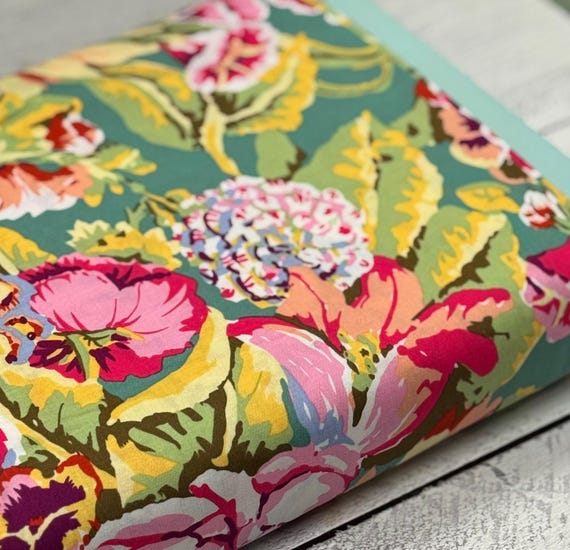 Floral Dance, in Pink, Kaffe Fassett, From the Archives, PWGP012.Pink, sold by the yard