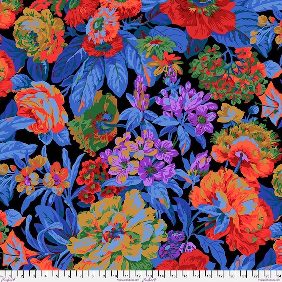 Voluptuous, in Dark, By Philip Jacobs, for the Kaffe Fassett Collective, February 2026, FreeSpirit Fabrics, sold by the yard