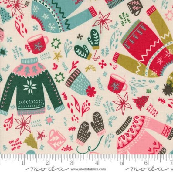 Cozy Wonderland, Cozy Please, Novelty Sweaters, in Natural, 45591 11,  Fancy That Design House, Moda, sold by the 1/2 yard or the yard