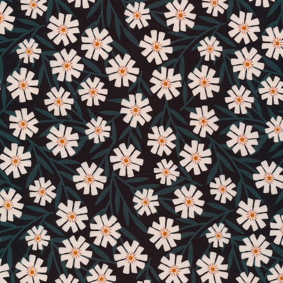 Easy Weekend, Night Phlox, Quilting Cotton, by Betsy Siber, for Cloud9 Fabrics, Sold by the 1/2 yard or the yard