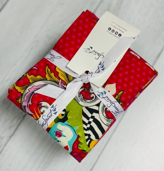 Curiouser & Curiouser, Fat Quarter Bundle, by Tula Pink - 25 Fat Quarters, the complete line