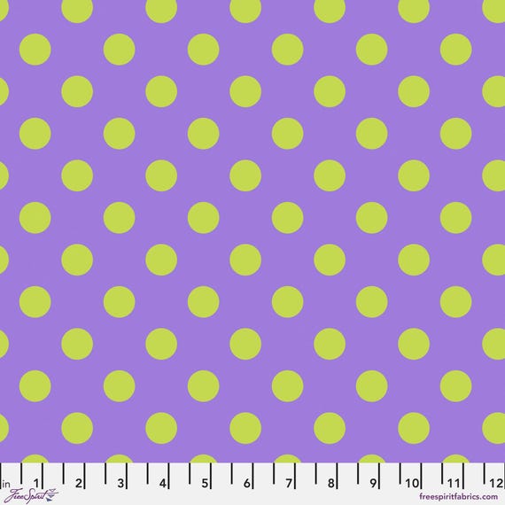 Tula's True Colors, Pom Pom, in Orchid, by Tula Pink, FreeSpirit Fabrics, sold by the yard