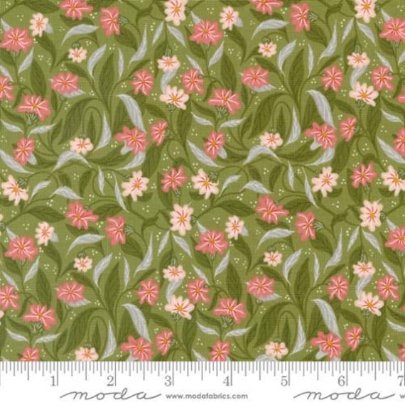 Woodland Wonder, Fern, in Fern, 48393 19, Moda, sold by the 1/2 yard or the yard