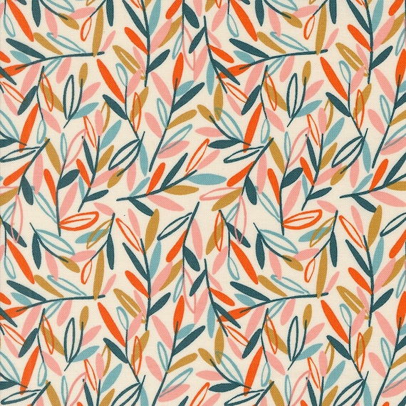 Things Above, Leafscape, in Eggshell, By Fancy That Design House, 45613 11, Moda, sold by the yard