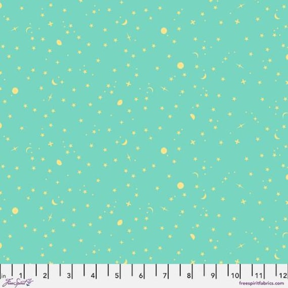 Space Sprinkles, in Seaglass, Tula Pink, True Colors, 100% cotton, sold by the yard