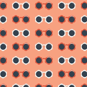 Sunny Shades in Mellon, From Summer Side, By Dana Willard for Art Gallery Fabrics, sold by the 1/2 yard or the yard
