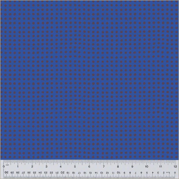 Ruby + Bee Blenders, Heather Ross, Dots, Majorelle/Ink, 54417-30, Windham Fabrics, sold by the yard.