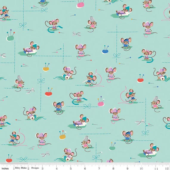 Wishes Workers Songbird Sparkle , Riley Blake Designs, sold by the the yard