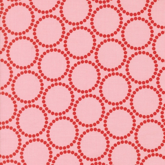 Tiny Christmas, Pearl Bracelets, in Cotton Candy, 37136 15, by Lizzy House, for Moda, sold by the yard