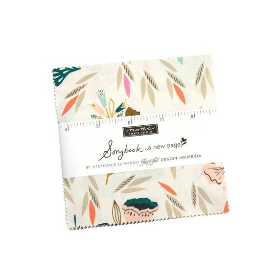 Songbook, A New Page, by Fancy That Design House, Charm Pack, 45550PP, Moda, Precuts#1