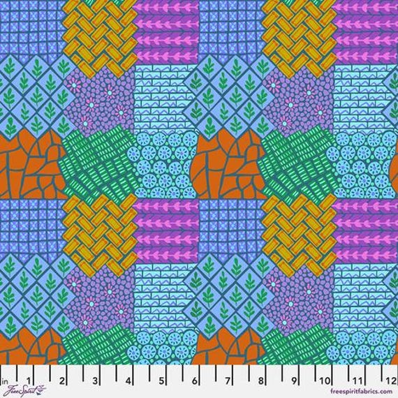 Our Fair Home,  Walkway, in Jumiper, By Anna Maria, FreeSpirit Fabrics, sold by the 1/2 yard or the yard