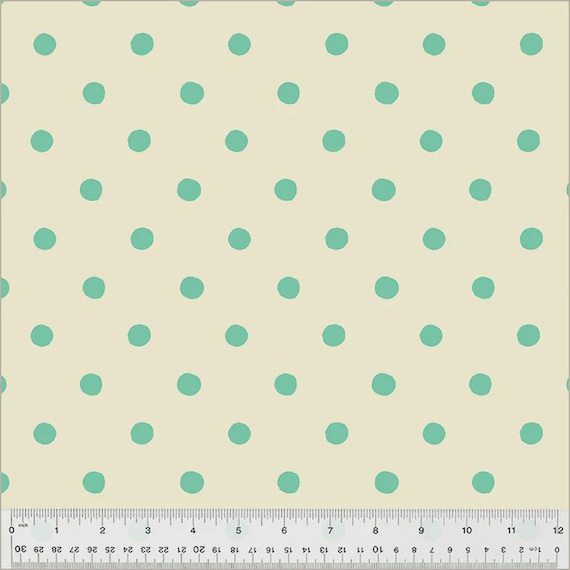 Studio Edit, Dots, in Aqua, 50169D-1, By Heather Ross, Windham Fabrics, sold by the yard