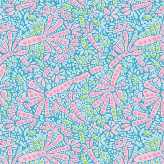 Costeira, Belos Corais Azuis, Designed By AGF Studio, sold by the yard