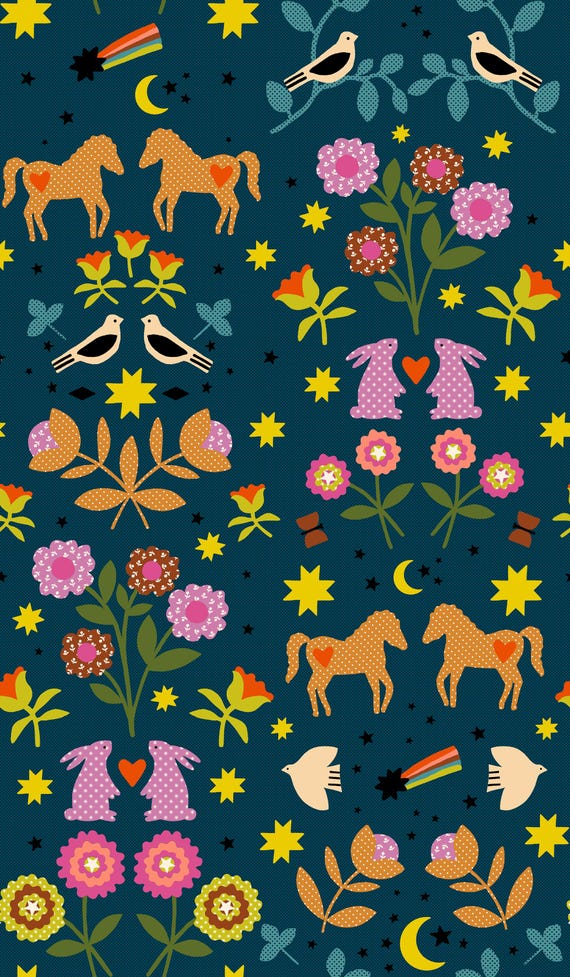 Mystic Fable Fabric by Alexia Abegg Galaxy, Sold by Yard