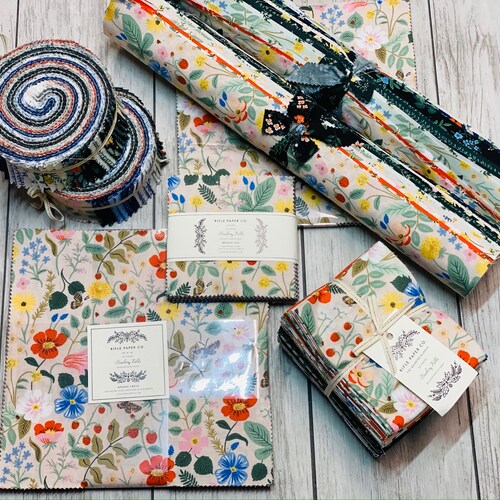 Primavera by Rifle Paper Co for Cotton and Steel Metallic Etsy