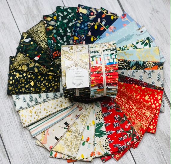 Holiday Classics, Precuts, By Rifle Paper Co, for Cotton and Steel