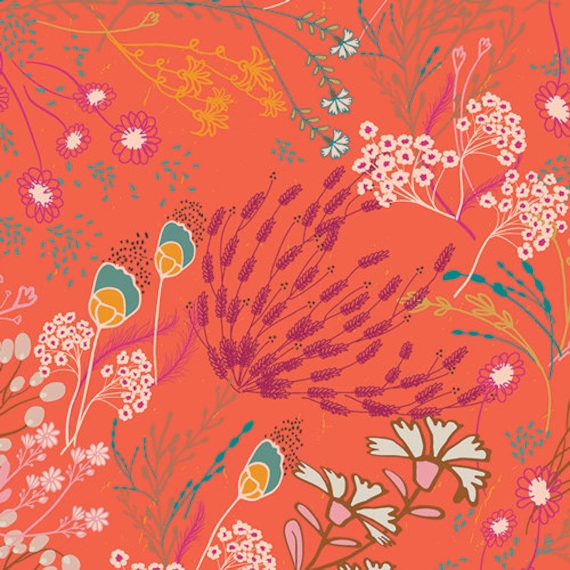 Meadow Boho, from Legendary designed by Pat Bravo for Art Gallery Fabric, sold by the 1/2 yard or the yard