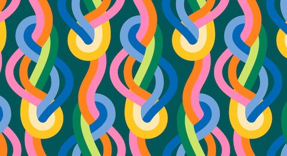 Groove, Wavy Geometrics, in Moody Multi, By Emily Van Hoff,  42370 18, Moda, sold by the yard