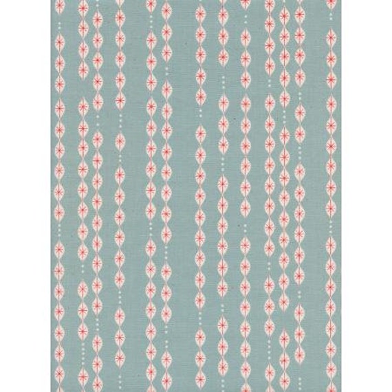 M0049-002 Jubilee - Lanterns - Blue Unbleached Cotton Fabric-Cotton and Steel- RJR-Sold by the half yard or the yard cut continuous