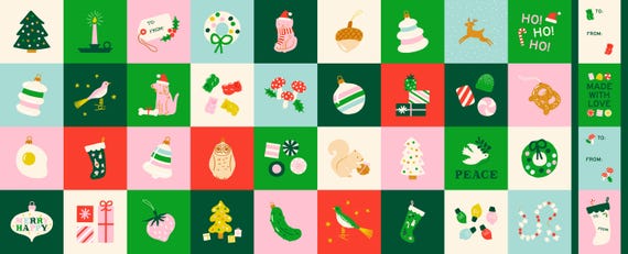 Merry Happy Panel, 36" x 44" ,  in Lollipop, By Kimberly Kight, RS3101 22M, Ruby Star