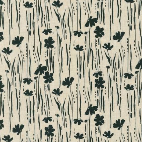 Around the Bend, Reeds in Natural,  Cotton/Linen Blend, by Anna Graham Collection, From Robert Kaufman, sold by the 1/2 yard or the yard
