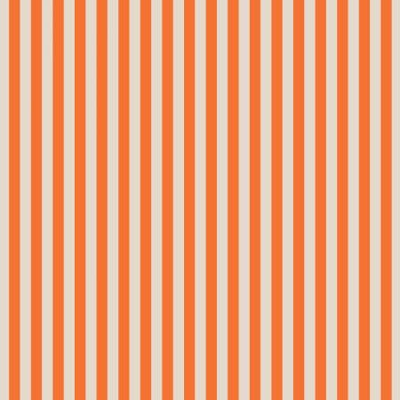 Halloween II, Cabana Stripe, Orange Fabric, RP309-OR8, By Rifle Paper Co, Cotton+Steel, sold by the yard