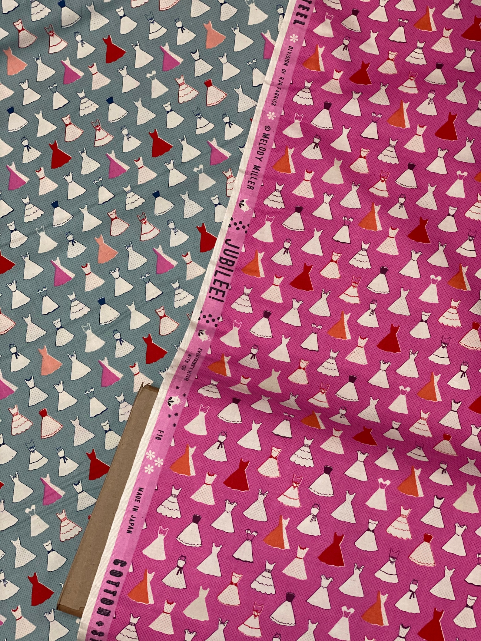 Jubilee Dress up Blue Unbleached Cotton Fabric Cotton and Etsy