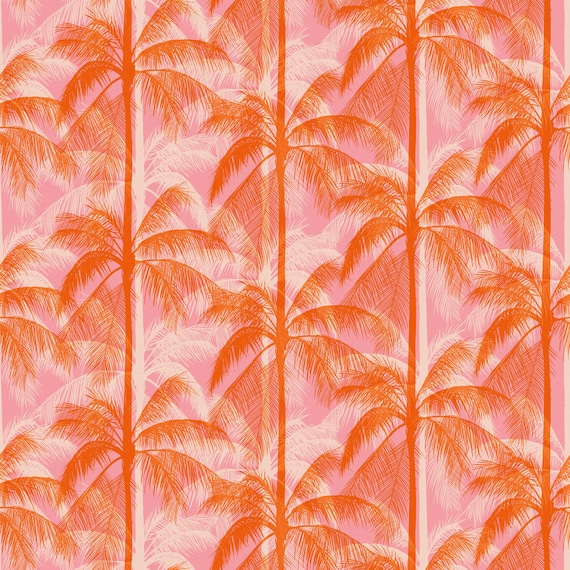 Poolside Too Canvas, by Ruby Star Society, Sorbet, RS5204 13L, sold by the yard