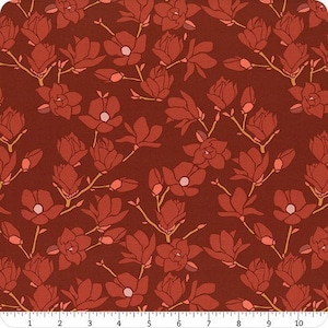 The Season of Tribute, Magnolia Seven in FLANNEL, The Softer Side by Amy Sinibaldi for Art Gallery Fabrics, sold by the 1/2 yard or the yard