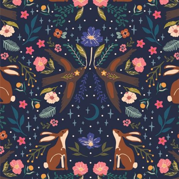 Moonlit Forest, in DuskBy Maureen Cracknell, AGF, sold by the yard