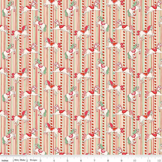Liberty Summer Fair, Emolly Carousel C, 01667502C, Liberty Fabrics, Riley Blake Designs, sold by the yard