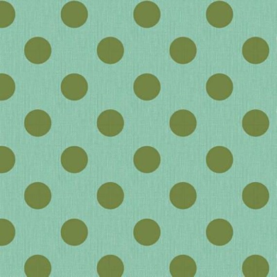 Tilda- Chambray Dots, in Green, sold by the 1/2 yard or the yard