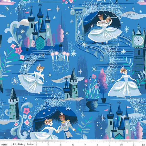 Wishes The Ball Blueberry Sparkle , Riley Blake Designs, sold by the the yard