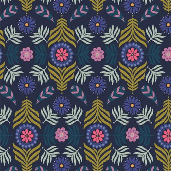 Bloom, in Plume, By Maureen Cracknell, AGF, sold by the yard