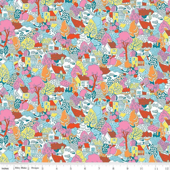 London Parks Collection, Heath View C, By Liberty Fabrics, Riley Blake Designs, sold by the 1/2 yard or the yard