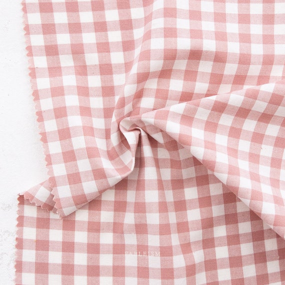 Camp Gingham, in Rosa, CMP-09-ROSA, By Fableism, sold by the yard