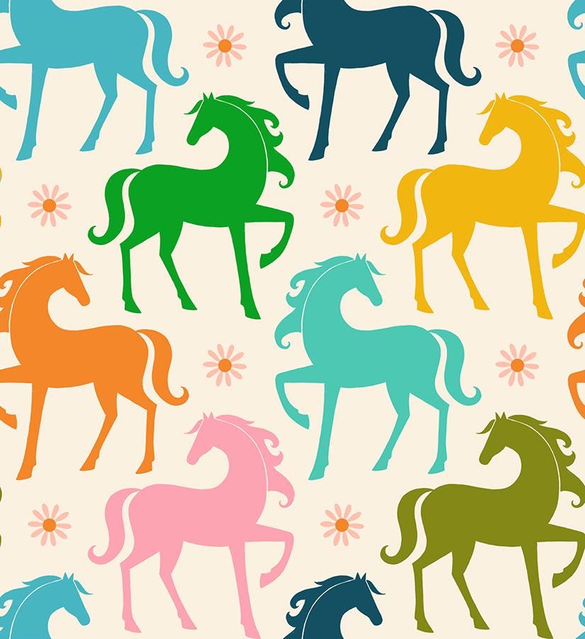 Carousel: Fancy Horse in Natural Carousel: Fancy Horse in Natural
