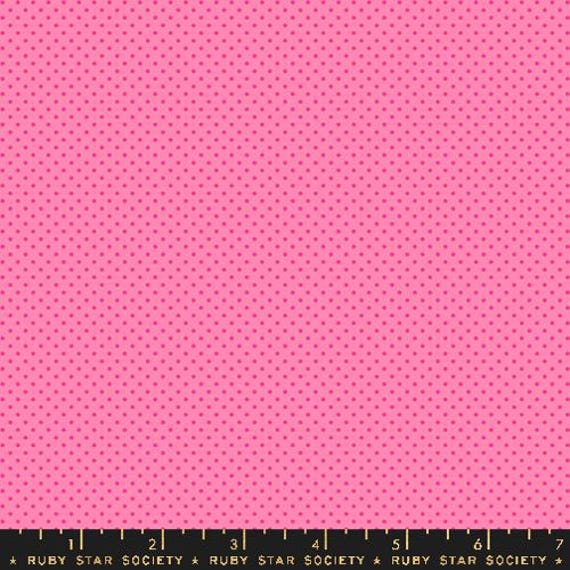 Ooh Lucky Lucky, Mini Dot Dots Ditsy Blenders, in Pink/Pink, RS4102 11, By Alexia Abegg, for Ruby Star, sold by the 1/2 yard or the yard