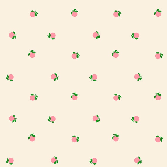 Rise And Shine, Tangerines, in Natural, RS0082 11, By Melody Miller, Ruby Star, sold by the 1/2 yard or the yard