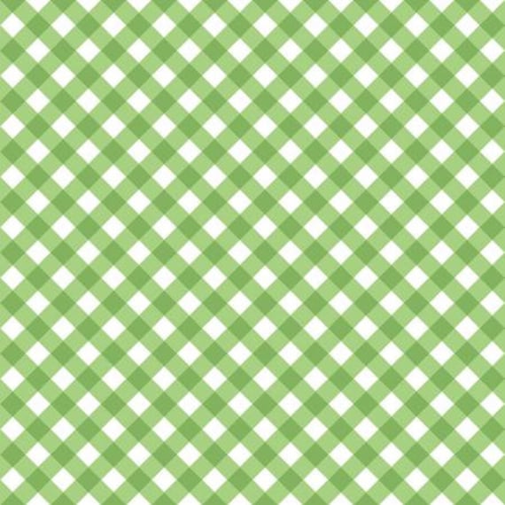 Retro Road Trip - Gingham - Green Fabric-Cotton and Steel/RJR-3622-003-Sold by the half-yard cut continuous