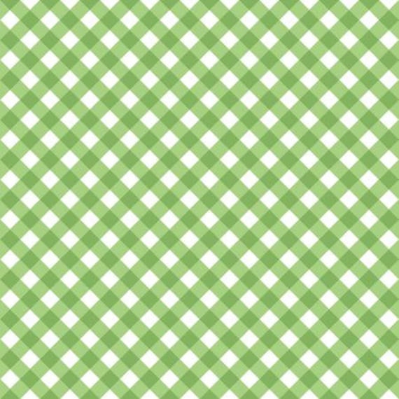 Retro Road Trip - Gingham - Green Fabric-Cotton and Steel/RJR-3622-003-Sold by the half-yard cut continuous