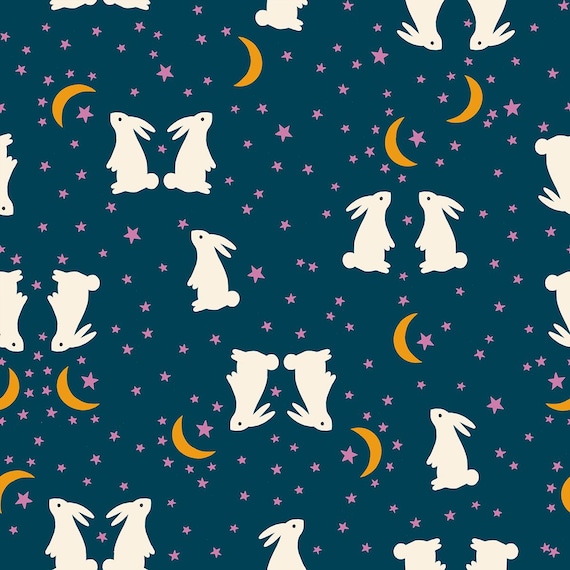 Mystic Fable, by Alexia Abegg, Black on Natural, RS4147 14, Ruby Star, sold by the yard