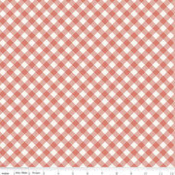 Joy In The Journey, Plaid Coral, C10683-Coral, By Dani Mogstad, for Riley Blake, sold by the 1/2 yard or the yard