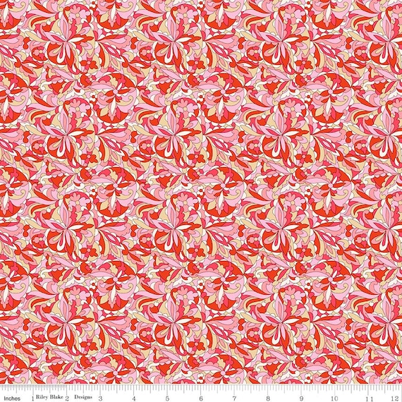 Liberty Summer Fair, Kaleidoscope C, 01667504C, Liberty Fabrics, Riley Blake Designs, sold by the yard