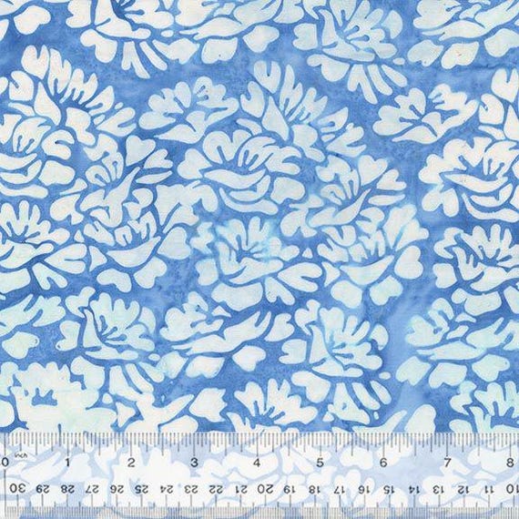 JDJ, Beach Day, Gardenias, 3741Q-X  in Sky, By Jacqueline de Jonge, Anthology Fabrics, sold by the yard