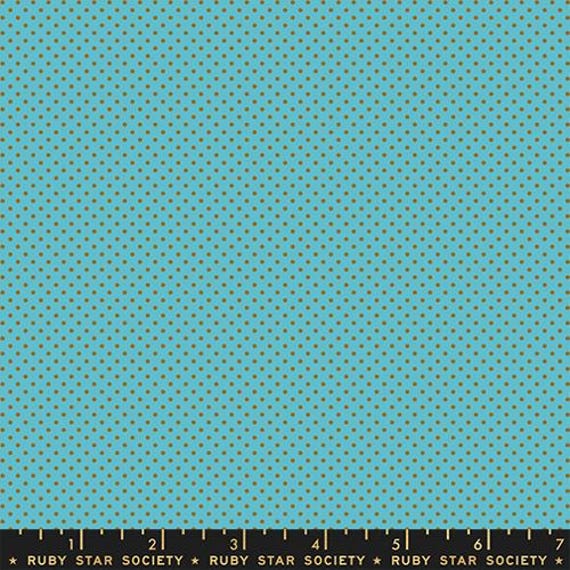 Catnap, Dots, in Turquoise, RS4102 24 , by Alexia Abegg, Ruby Star, Moda Fabrics, sold by the yard
