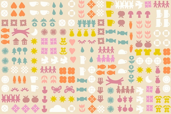 Paper Cuts 2, Together,  in Parchment, RS1107 11, By Rashida Coleman Hale, Ruby Star Society, sold by the yard