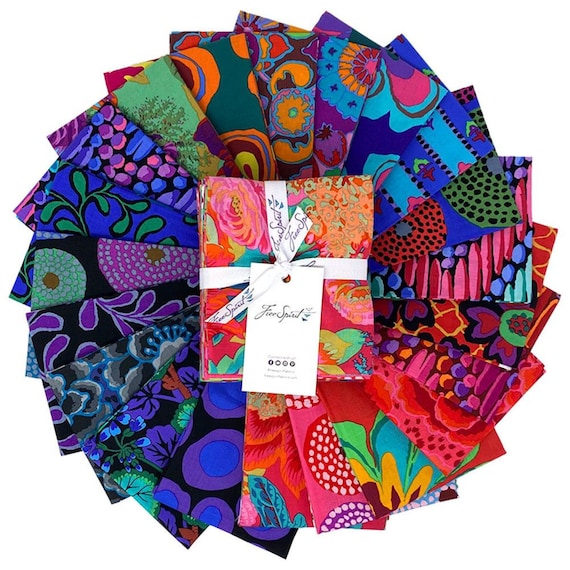 FreeSpirit Fabrics, Kaffe Fassett Collective, February 2023, 21 pc Fat Quarter, in Darker