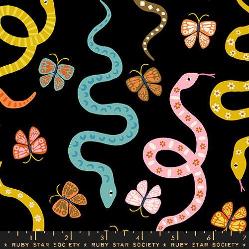 Ooh Lucky Lucky: Garden Snake in Black Ooh Lucky Lucky: Garden Snake in Black